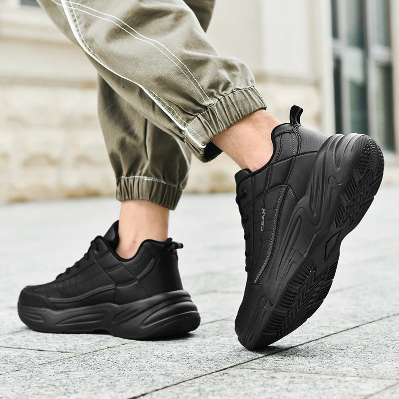 Men's Plus-Size Casual Sneakers Four Season New Breathable Soft-Sole Non-Slip Comfort Outdoor Running Shoes Student Sports Shoes