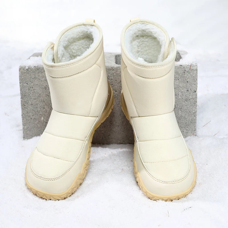 Plus Big Size 50 51 52 53 Winter Wide Toe Box Snow Boots Insulated Boots Warm Fleece Lined Anti-Slip Outdoor Cold Weather Boots