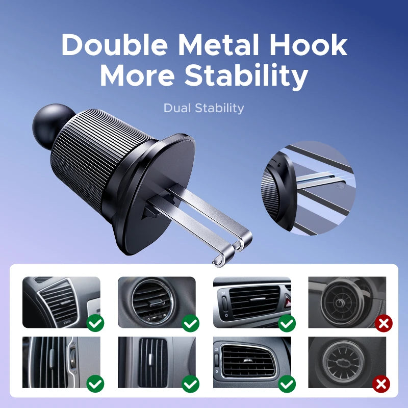UGREEN Magnetic Car Phone Holder Air Vent 360° Rotatable Car Mount Universal For Magsafe iPhone 16 15 14 Pro Samsung S25 Xiaomi