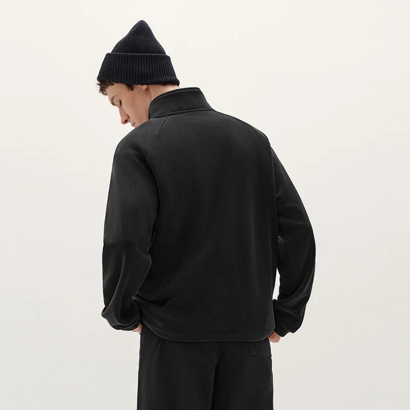 Semir Men Sweatshirt Antistatic Fabric Warm Insulation 2026 Winter Everyday Wear Soft Comfort Casual Style Clean Silhouette