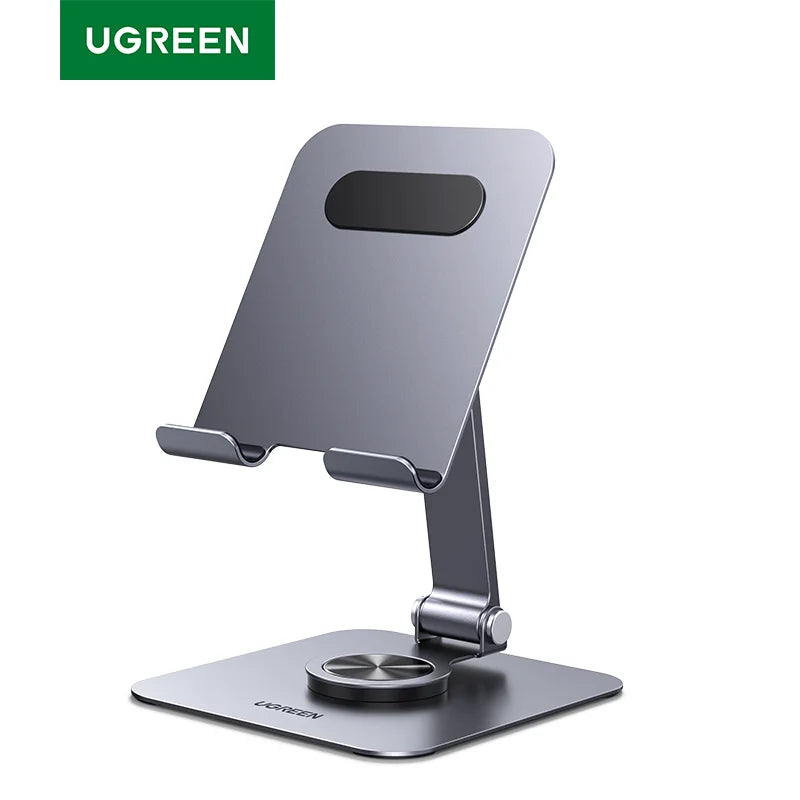 UGREEN Tablet Phone Stand For iPad Pro iPhone Xiaomi Tablet Support 360°Rotatable Aluminum iPad Stand Laptop Stand Tablet Holder