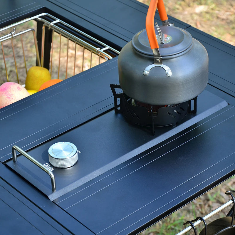 Camping IGT 0.5UNT Gas Stove Folding Outdoor Camping Equipment Table Stove One Lick Ignite High Firepower Burner