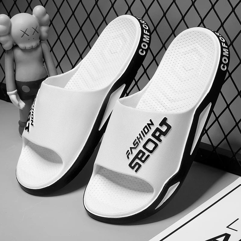 Summer Men's Comfortable Outdoor Anti slip Waterproof Beach Shoes Cool Slippers Fashion Casual young sports Soft Sole Slippers