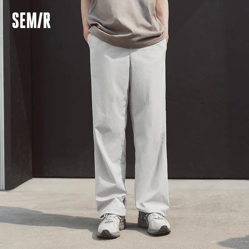 Semir Men Pants Functional 2026 Lightweight Loose Fit Straight Urban Casual Everyday Style Soft Comfortable Daily Wear Trendy