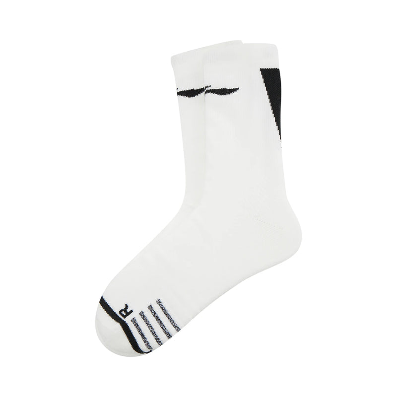 ស្រោមជើងបាល់បោះ LiNing Unisex CBA ទំហំ 22-28cm ពណ៌ខ្មៅ ស ស្រោមជើងទាន់សម័យសម្រាប់បុរស និងស្ត្រី AWLV007