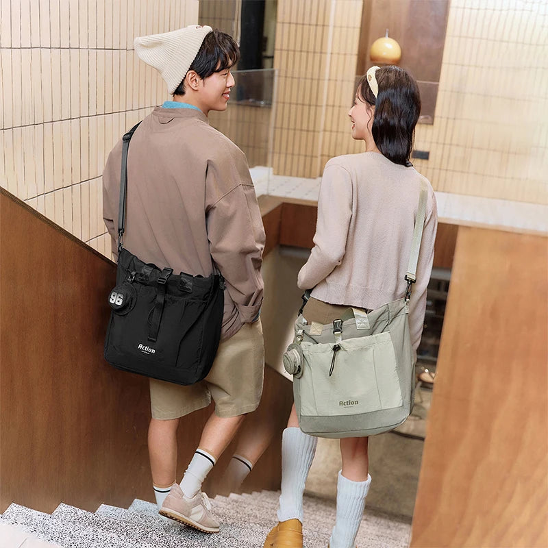 Semir Men Tote Bag 2025 Multi Function Shoulder Crossbody with Large Capacity for Outdoor Urban Couples Travel Look