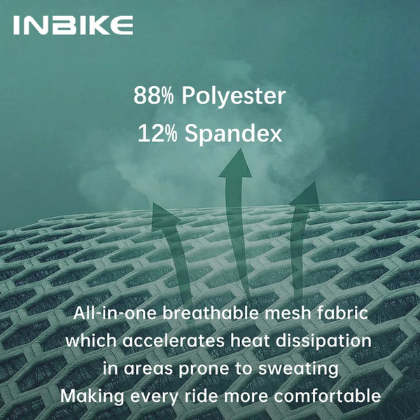 INBIKE Men‘s Cycling Jersey Summer Bike Short Sleeve Moisture-wicking Quick Dry Sport T-Shirt Outdoor Road Bike MTB Clothing Man