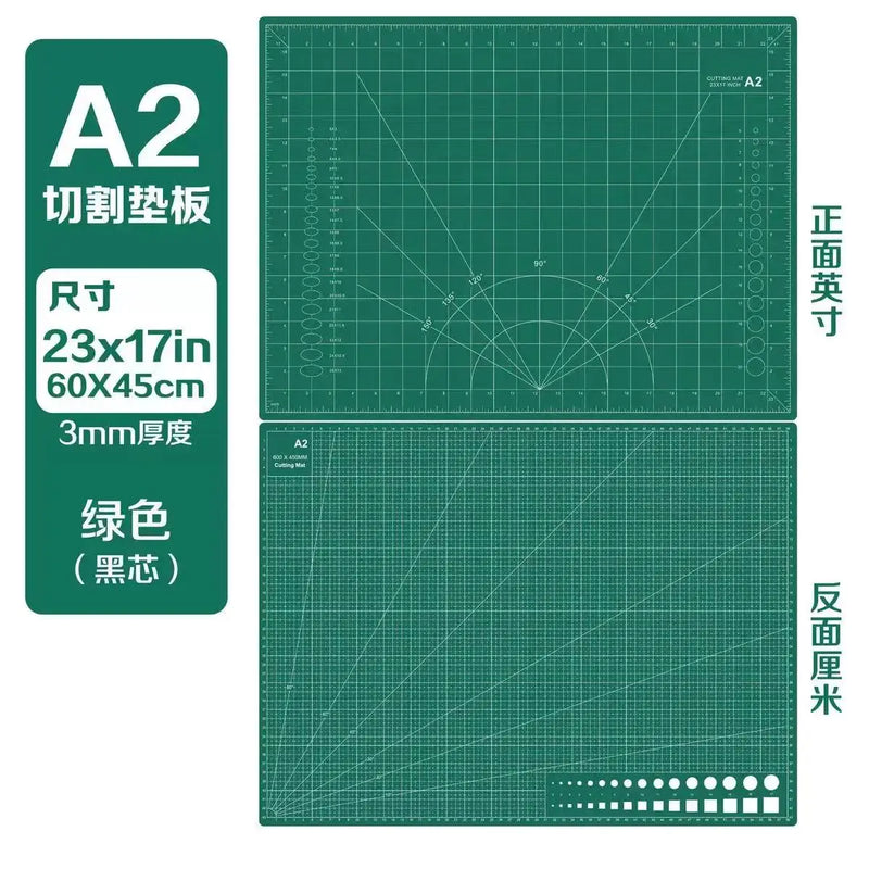 A3 A4 A5 PVC Cutting Mat Workbench Patchwork Cut Pad Sewing Manual DIY Knife Engraving Leather Cutting Board Side Underlay