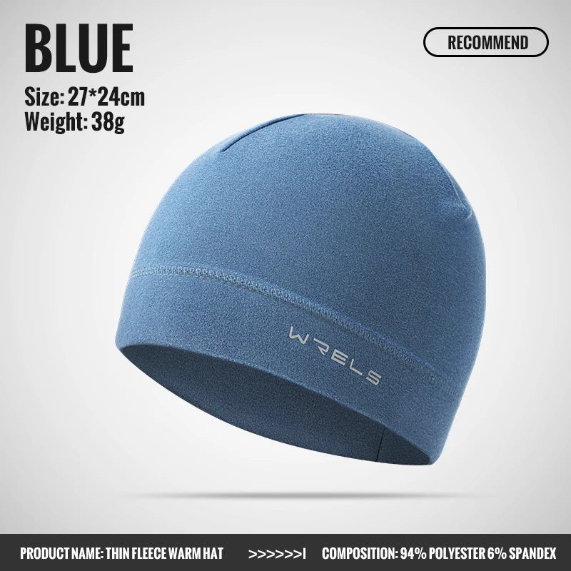 WRELS Winter Thermal Running Sports Hats for Men Soft Windproof Beanie Hat Hiking Cycling Snowboard Ski Warm Outdoor Sports Hat