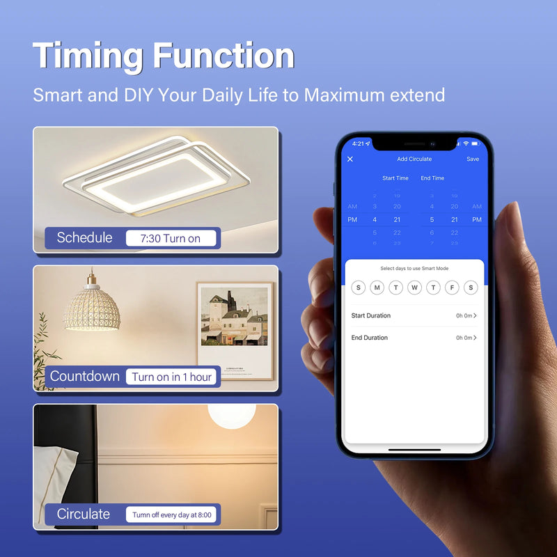 BSEED 1/2/3/4Gang Zigbee Smart Click Button Switch With EU Socket Glass Panel White LED Indicator Tuya Smart Life Alexa Control