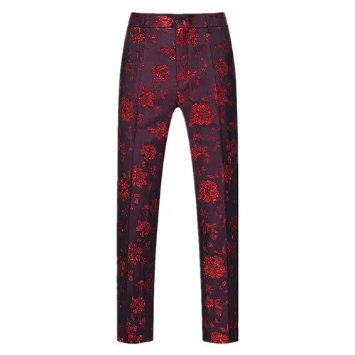 Autumn New Embroidery Suit Trousers Men's, Fashion Casual Pants, Blue Red White Green Pantalones Hombre, Asian Size M-5XL 6XL