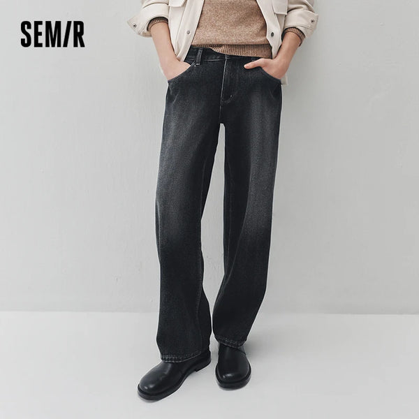 ខោខូវប៊យបុរស Semir ធ្វើពីក្រណាត់រោមចៀម មានស្រទាប់ក្នុងរលុង សមឥតខ្ចោះ ជើងត្រង់ រចនាបថវីនថេច ឆ្នាំ២០២៦ សម្លៀកបំពាក់ប្រចាំថ្ងៃរដូវរងាថ្មី រចនាបថធម្មតាក្នុងទីក្រុង