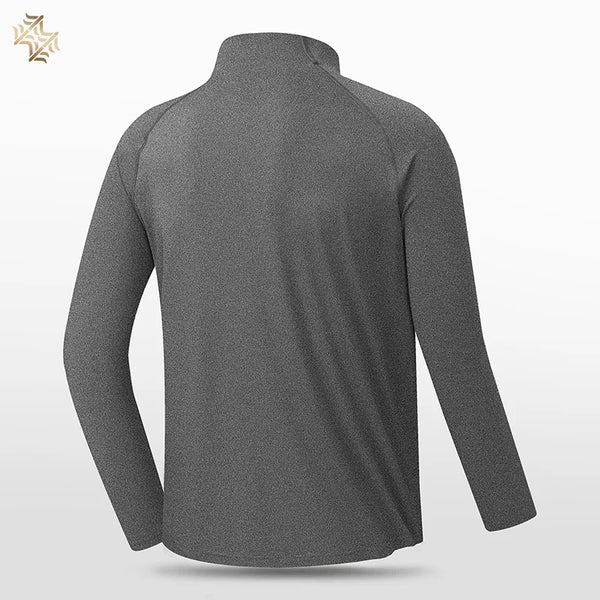 SBWL High Quality Mens Outdoor Hiking Golf Running Breathable Polo Shirt Office Casual Polo Long-Sleeved Sports Base Shirt Tops