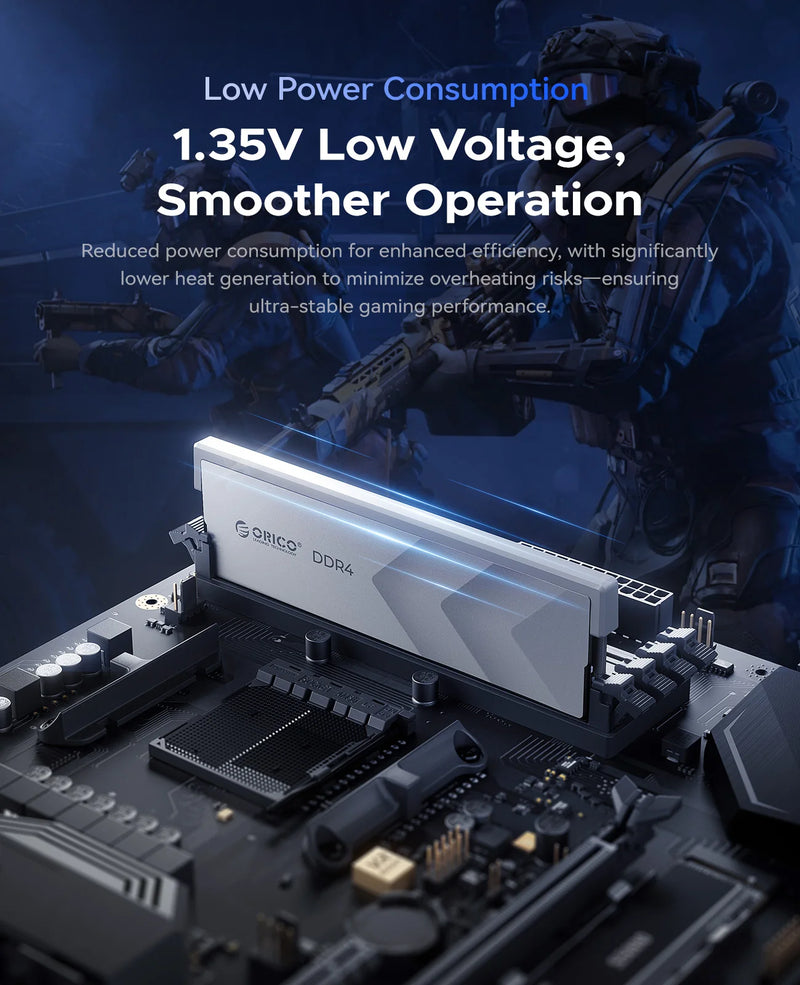 ORICO DDR4 RAM 32GB 3200MHz 3600MHz CL18-22-22-42 1.35V 3200MHz CL16-20-20-40  Intel AMD Desktop Computer Memory Gaming
