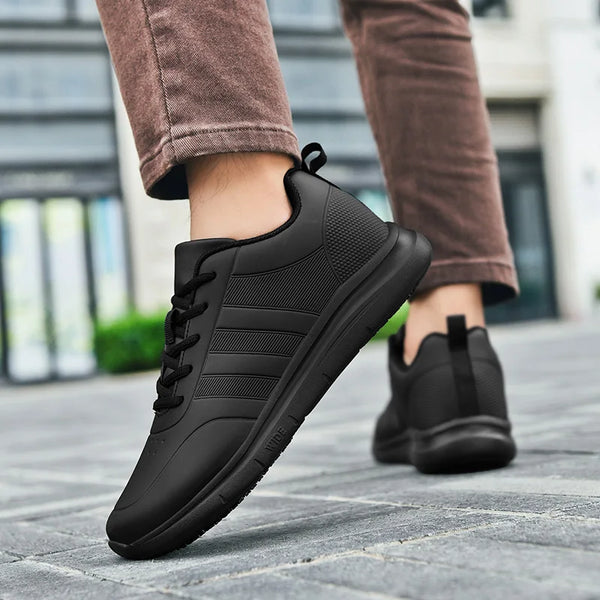 Chef Hotel Kitchen Work Shoes Four Seasons New Waterproof Non-slip Soft-sole Light Breathable Men's Outdoor Walking Sports Shoes