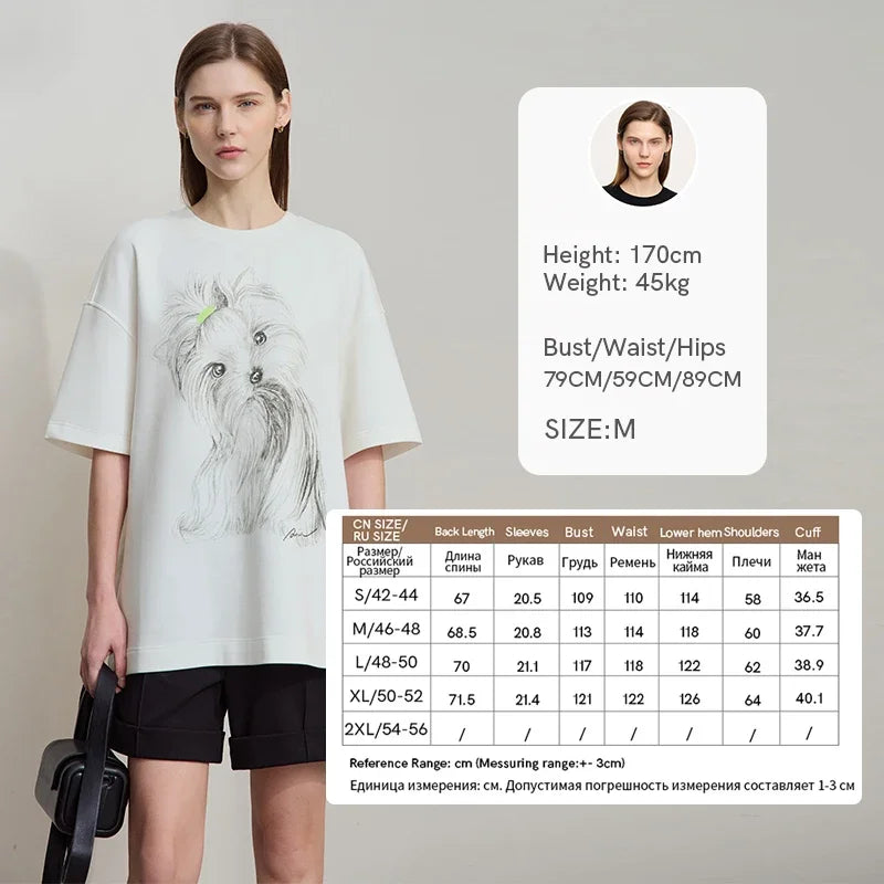 អាវយឺត Amii Minimalist សម្រាប់នារី 2025 រដូវស្លឹកឈើជ្រុះថ្មី ដៃអាវស្មារលុង បោះពុម្ពយឺត 12511088