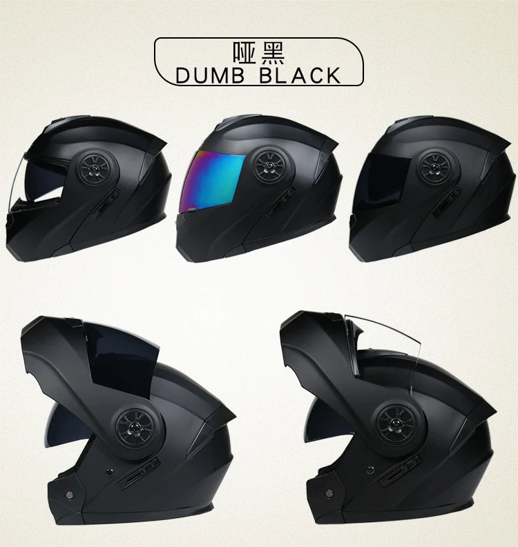 Personalised Dual Lens Flip Up Helmets Motocross Racing Modular Cascos Para Moto Men Women Fashion Full Face Motorcycle Helmet