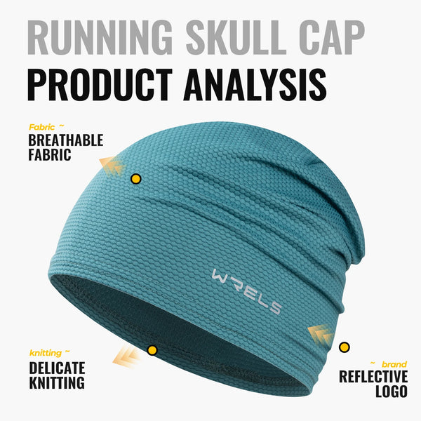 WRELS Motorcycle Helmet Liner Cooling UV Protection Cycling Skull Cap Sweat Wicking Mesh Running Hat Lightweight MTB Gym Summer
