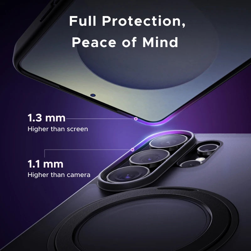 UGREEN For Samsung Galaxy S26 Ultra 360° Magnetic Ring Stand Case Black S26Ultra Macsafe Rotatable Kickstand Cover 2026