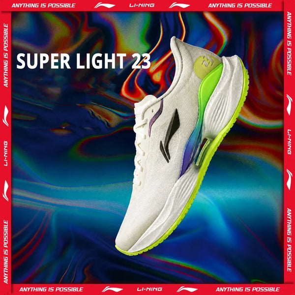 ស្បែកជើងរត់ Li-Ning សម្រាប់នារី SUPER LIGHT 23 Light BOOM FIBER ខ្យល់ចេញចូលបាន ប្រើប្រាស់បានយូរ រឹងមាំ ស្បែកជើងប៉ាតារត់ហាត់ប្រាណប្រចាំថ្ងៃ LiNing ARBW018