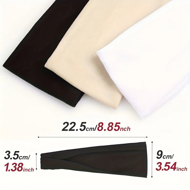 1pc Sports Headbands-Wide Elastic Hair Bands for Running,Soft Stretchy Breathable Fabric, All-Season Comfort,Yoga Accessories