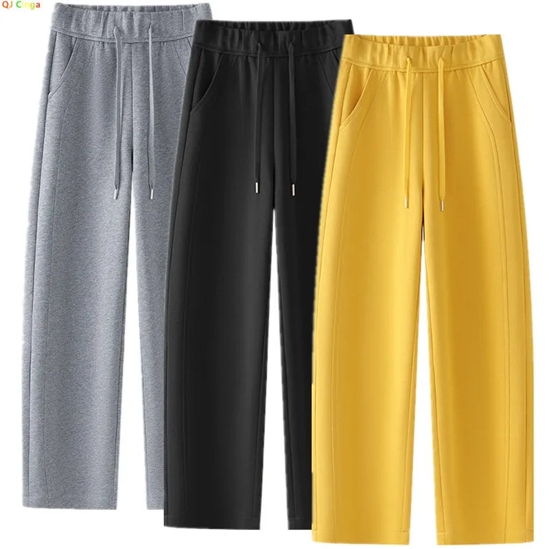 2026 Narrow Version of The Wide-leg Sweatpants Women 2025 New High-waisted Drape Loose Casual Pants Drape Thin Straight Pant