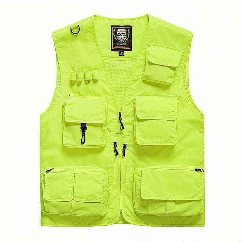 7XL New 15 Colors Multi-Pocket Breathable Outdoor Vest Custom Logo Vest Photography Workwear Vest Summer Reversible