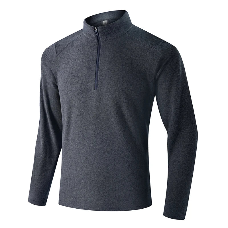 SBWL Men's high-quality outdoor sports warm long-sleeved T-shirt for autumn and winter casual office jacket Tops