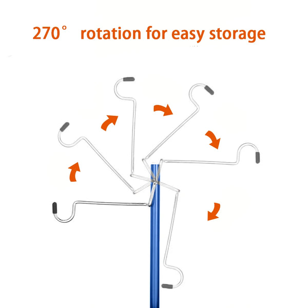 Outdoor lamp holder aluminum alloy camping lamp holder, foldable camping lamp pole storage lamp holder