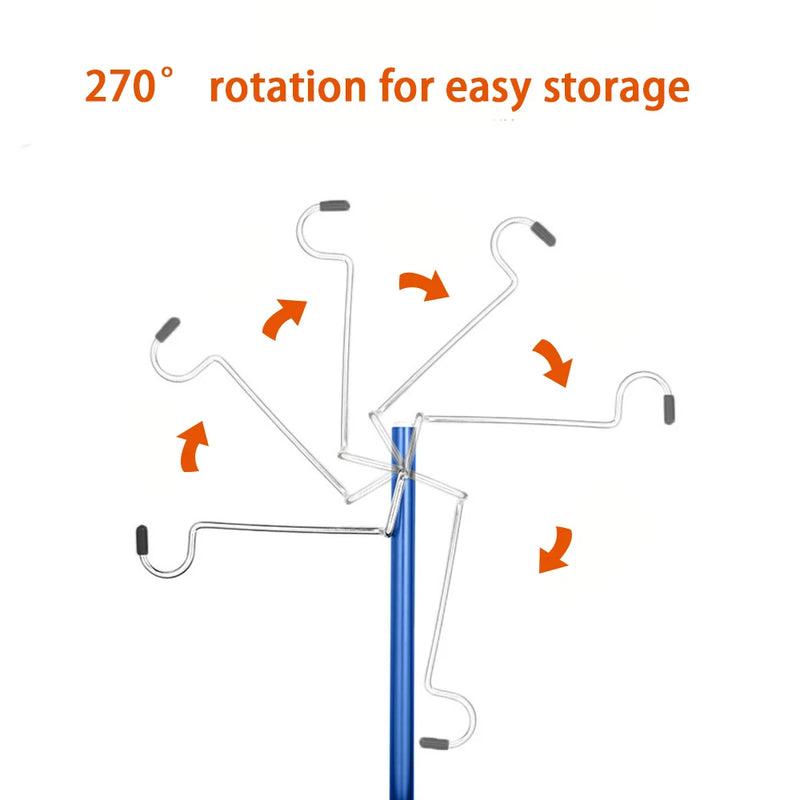 Outdoor lamp holder aluminum alloy camping lamp holder, foldable camping lamp pole storage lamp holder