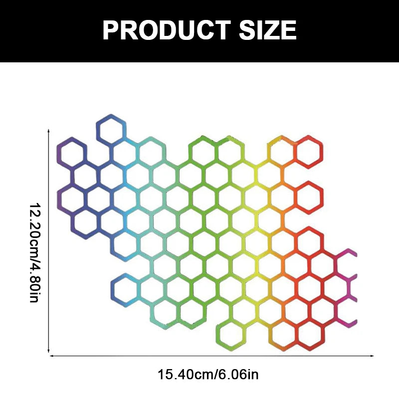 SEAMETAL Car Body Self Adhesive Sticker Waterproof Honeycomb Car Motorcycle Decals Stickers Car Refit Creative Body Decoration