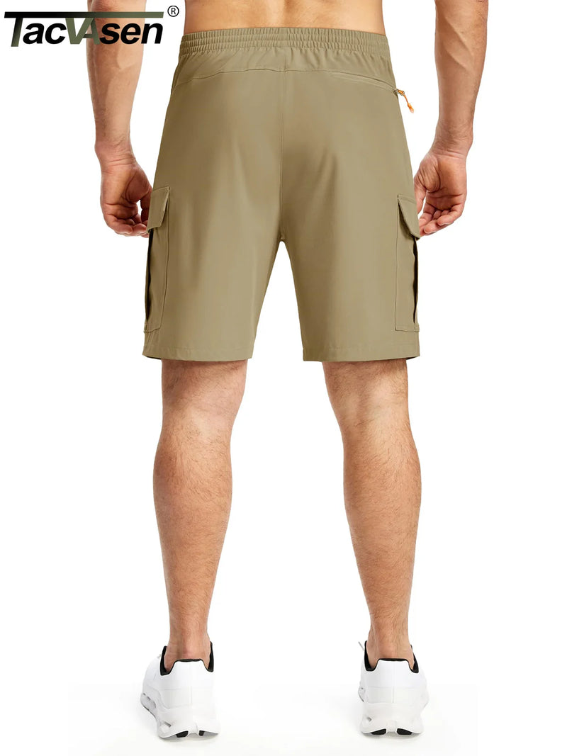 TACVASEN Men's Cargo Shorts Quick Dry Lightweight Outdoor Hiking Shorts Multi-Pocket Work Short Pants Tactical Casual Bottoms