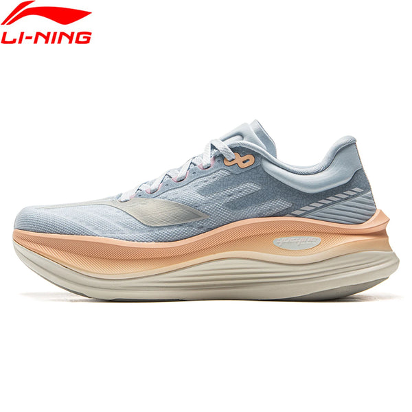 ស្បែកជើងរត់ Li-Ning សម្រាប់នារី YUEYING 5 PRO Optimized Cushion ជាមួយនឹងប្រអប់ម្រាមជើងធំទូលាយ SUPER BOOM ស្បែកជើងប៉ាតា Lining ឆ្លុះបញ្ចាំង ARHV014