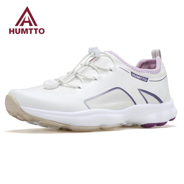 HUMTTO Lightweight Running Shoes Luxury Designer Shoes for Women Breathable Black Casual Sneakers Sports Jogging Womens Trainers