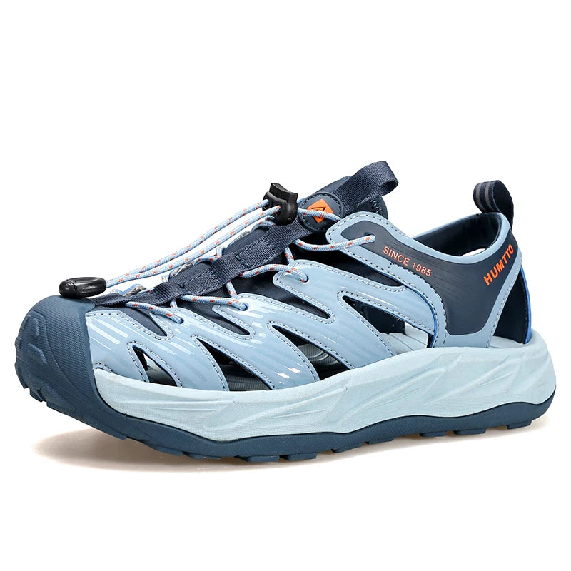 HUMTTO Summer Hiking Shoes Outdoor Sandals for Men Breathable Water Beach Mens Sandals Climbing Quick Dry Trekking Sneakers Man