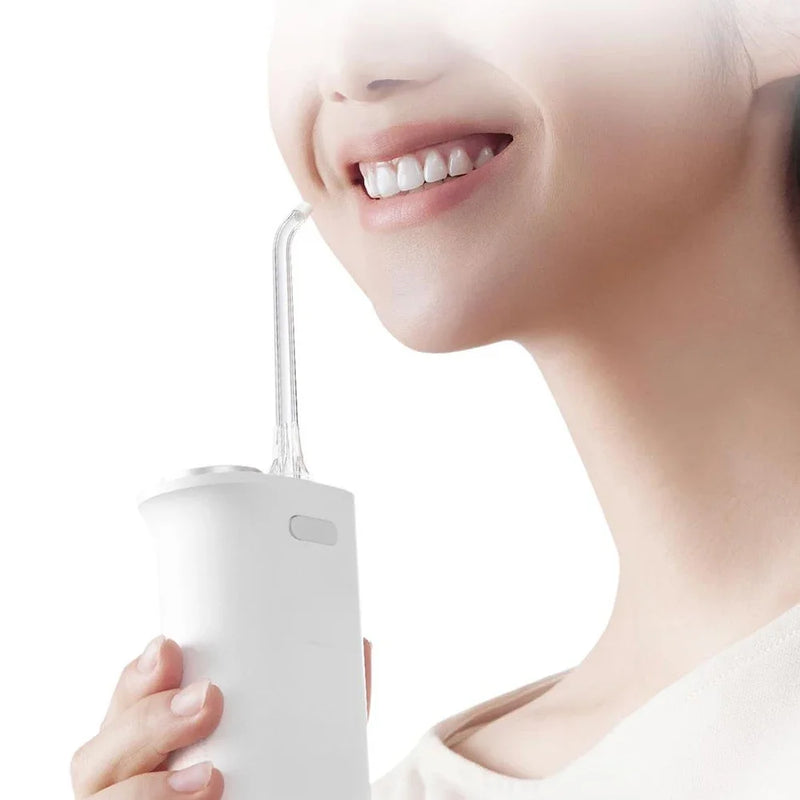 MIJIA Portable Oral Irrigator F400, 4 Modes, 200mL Water Tank, 1700 Time/m Spray, Retractable Cordless Irrigator Flosser Pick