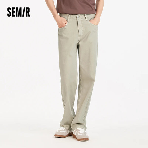 ខោខូវប៊យបុរស Semir បោកគក់ឆ្នាំ ២០២៦ រចនាបថបែប Retro រលុង ត្រង់ កប្បាស ធម្មតា រចនាប័ទ្មទីក្រុង ទន់ មានផាសុកភាព ពាក់ប្រចាំថ្ងៃ ទាន់សម័យ