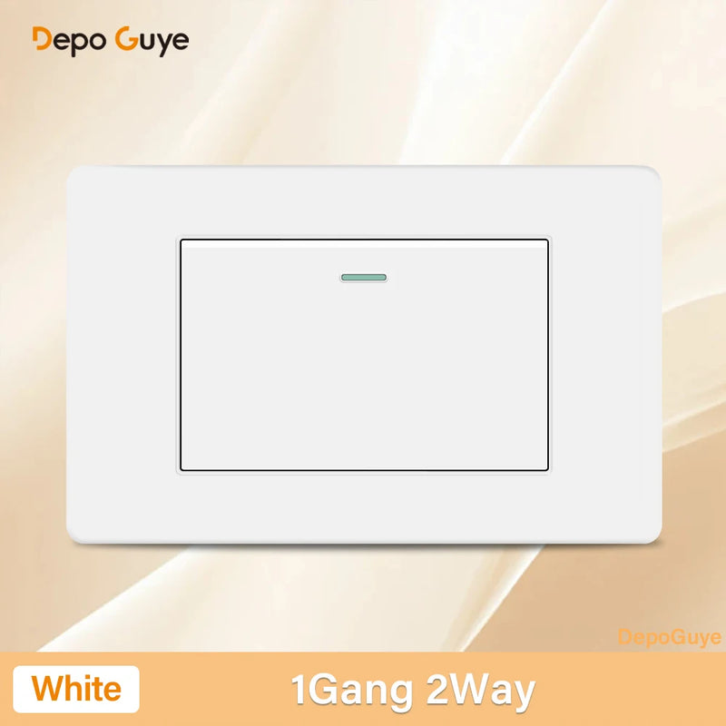 Italy Chile Mexico USB Smart Type-c 20W Fast Charging Wall Outlet plug,Brazil Electric Light Switch Panel Universal usb c Socket