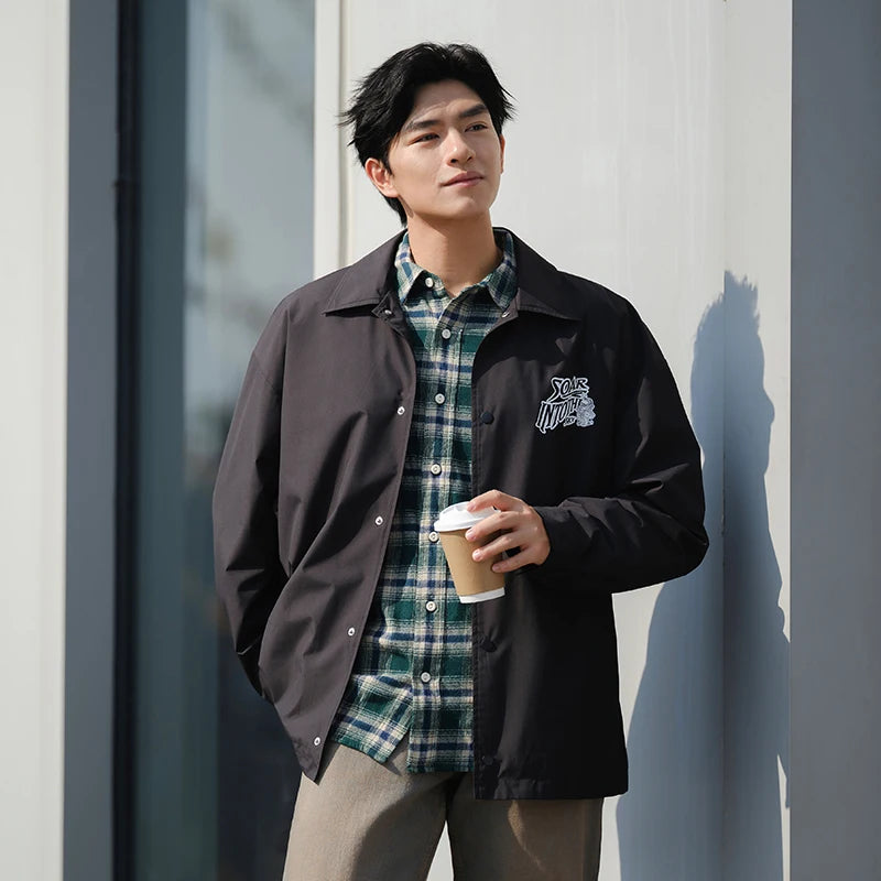 Semir Practical Jacket Fashion Printed Loose Waterproof Stain-Resistant Men Stylish Outerwear 2026 Spring