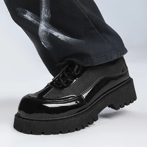 Business Leather Shoes Four Seasons Men's Casual Dress Shoes Soft Sole Safety Shoes Plus Size Fashion Leather Shoes Working Shoe