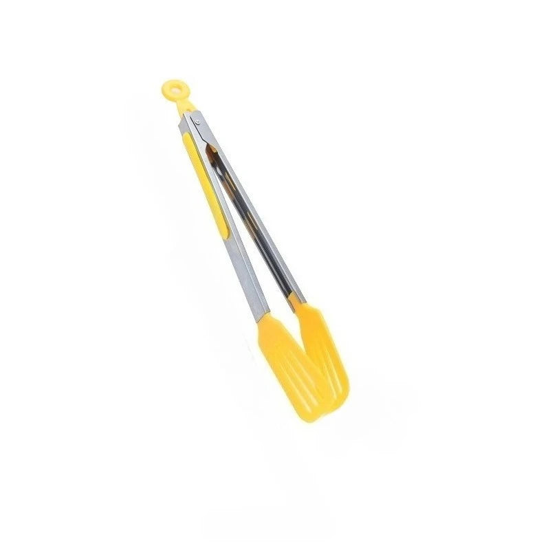 Silicone BBQ Grilling Tongs - Non-Stick, Heat-Resistant Kitchen & Outdoor Cooking Tools for Salad, Bread, and Barbecue-Food-Safe