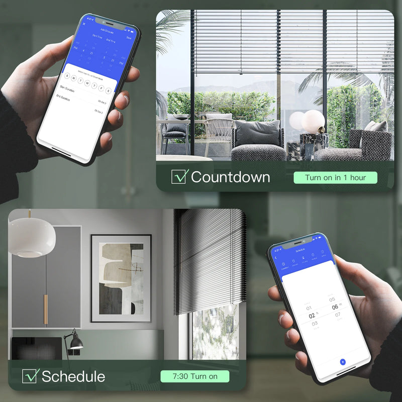 BSEED Smart Zigbee Tuya Switches For Electric Motorized Blinds Roller Shutter Wireless Light Switch Support Smart Home Alexa App