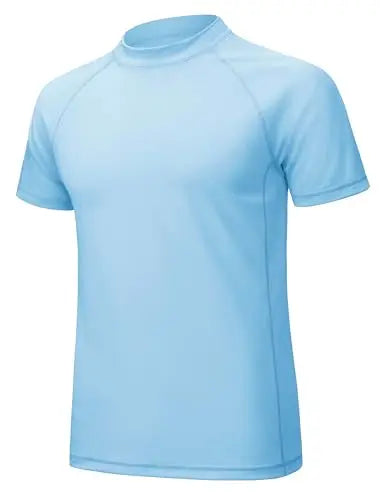 TACVASEN Men's Summer UPF 50+ Swim Water Rash Guard Shirts Quick Dry Fishing Stretch Lightweight Outdoor Running Short Shirts