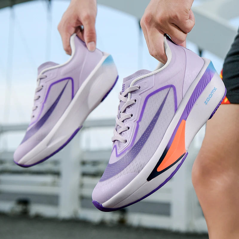 Mens Running Shoes 2025 New Multi Color Lightweight Cushioned Marathon Racing Breathable Mesh Fitness Running Shoes Men Women