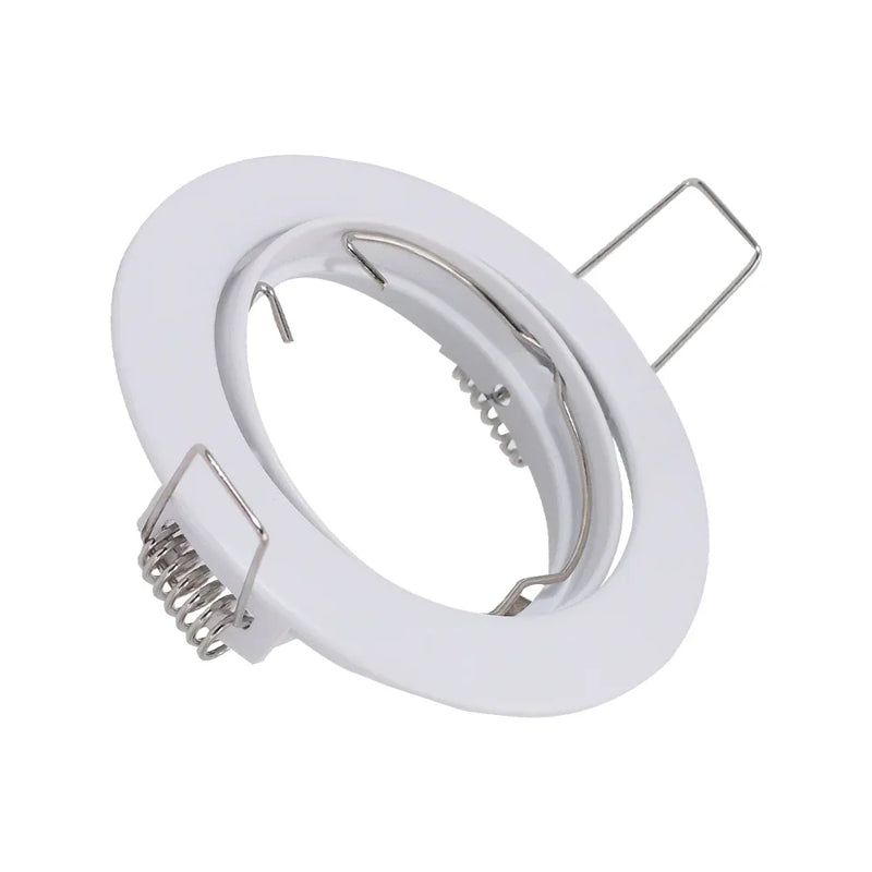 JOYINLED 1/10PCS Round Recessed LED Downlight Frame Adjustable Ceiling Light Fixture GU10 MR16 Bulb Holder Trim Spotlight