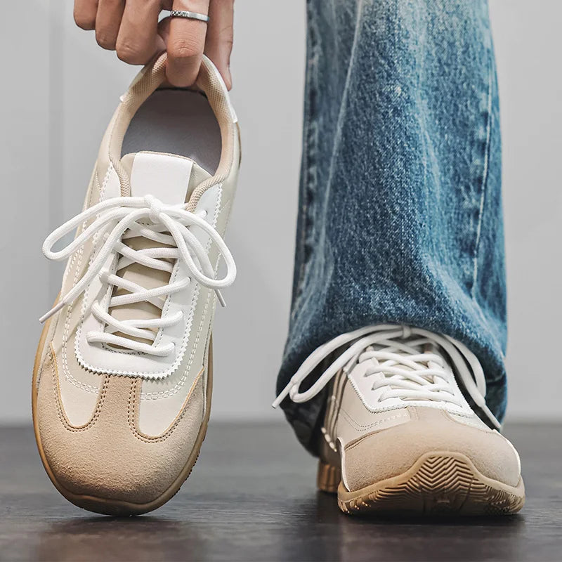 Men's casual shoes four seasons fashion Joker tide shoes breathable light soft-sole non-slip comfort outdoor walking board shoes