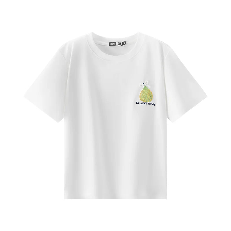 Semir Womens Tshirt 2026 Short Pattern Embroidered Antibacterial Moisture Wicking Quick Dry Casual Soft
