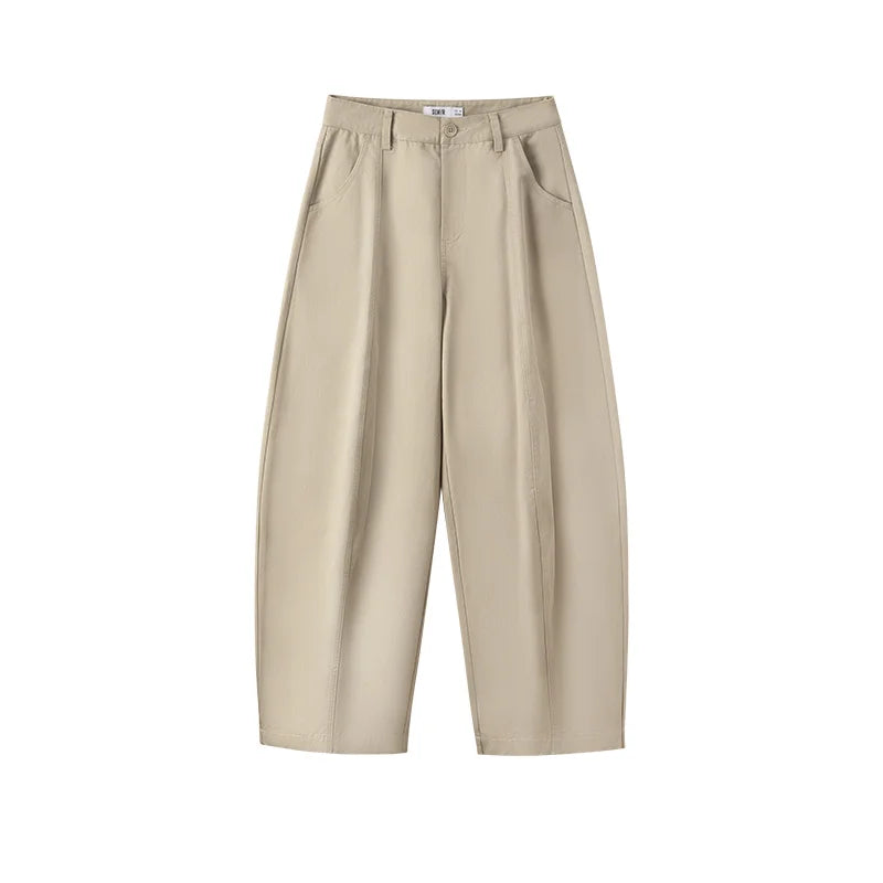 Semir Women Pants Panel Center Seam Curved Barrel Leg Loose Retro Casual Style Autumn Trousers Street Wear 2026
