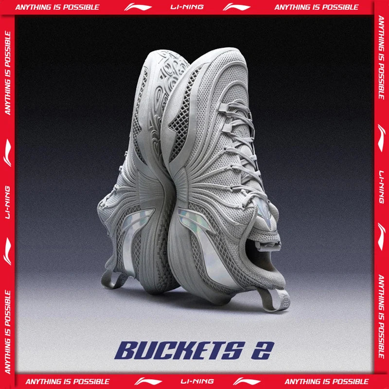 ស្បែកជើងបាល់បោះបុរស Li-Ning JIMMY BUTLER BUCKETS 2 Professional ផលិតពី LIGHT FOAM ULTRA LiNing Performance Sports Shoes ABAW041