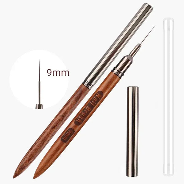 5pcs/pack Nail Brush Wood Handle Gel Nail Art Liner DIY Painting Brush Drawing Lines Stripe Painting Pen UV Gel Manicure Tool